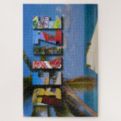 Puzzle Plage tropicale du Belize, océan bleu, voyage (Vertical)