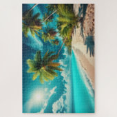 Puzzle Plage tropicale - Paysage Pittoresque à couper le  (Vertical)