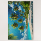 Puzzle Plage tropicale - Paysage Pittoresque à couper le  (Vertical)