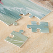 Puzzle Plage tropicale rose (Côté)