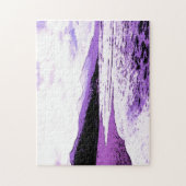 Puzzle Plage Twilight en violet et violet (Vertical)