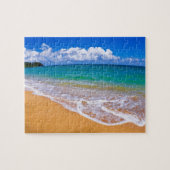 Puzzle Plage Vide Et Eaux Bleues (Horizontal)