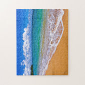 Puzzle Plage Vide Et Eaux Bleues (Vertical)