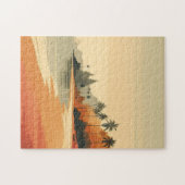 Puzzle Plage vintage/rétro/tropicale (Horizontal)