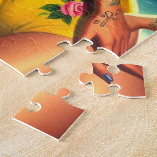 Puzzle Plage Vintage tatouée (Côté)