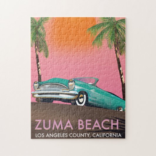 Puzzle Plage Zuma Comté de Los Angeles Californie (Vertical)