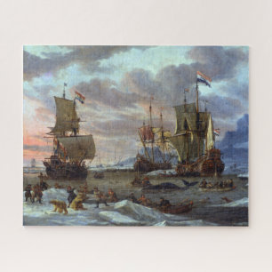 Puzzle Plages baleiniers Océan Arctique Abraham Storck 16