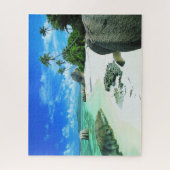 Puzzle Plages tropicales | L'île de La Digue (Vertical)