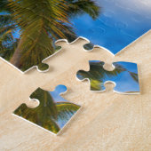 Puzzle Plages tropicales | Palmiers sur le ciel bleu (Côté)