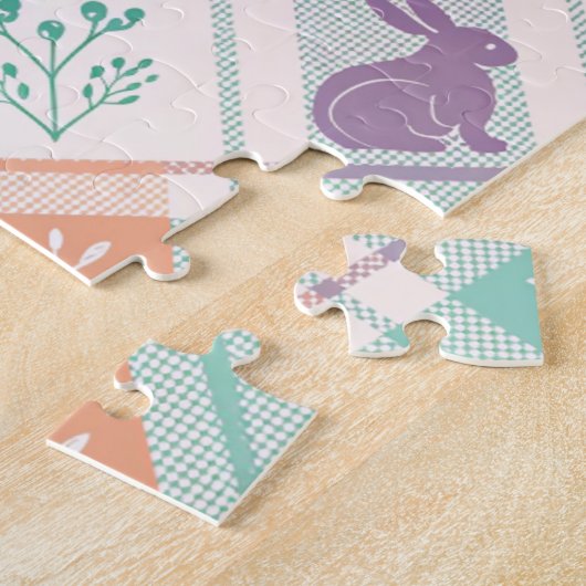 Puzzle Plaid à carreaux de Pâques (Côté)