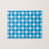Puzzle Plaid bleu (Horizontal)