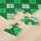Puzzle Plaid vert (Côté)