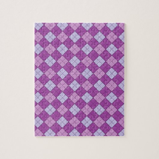 Puzzle Plaid violet (Vertical)