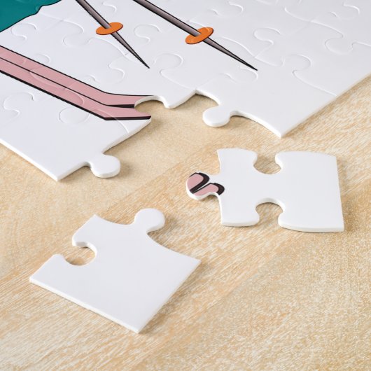 Puzzle plaisanterie de ski (Côté)