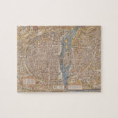 Puzzle Plan de Paris vintage, 1550 (Horizontal)