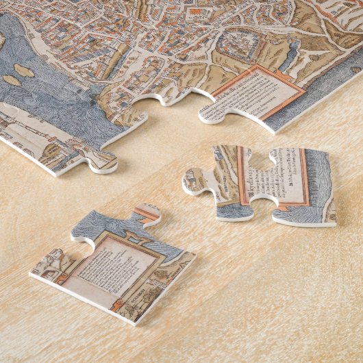 Puzzle Plan de Paris vintage, 1550 (Côté)