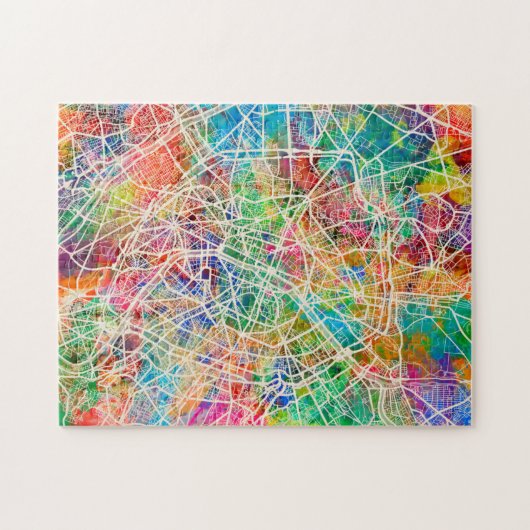 Puzzle Plan de ville de Paris France (Horizontal)