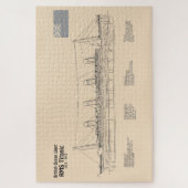 Puzzle Plan directeur du navire Titanic RMS SD (Vertical)