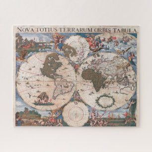 Puzzle Plan du monde par Cornelis Danckerts