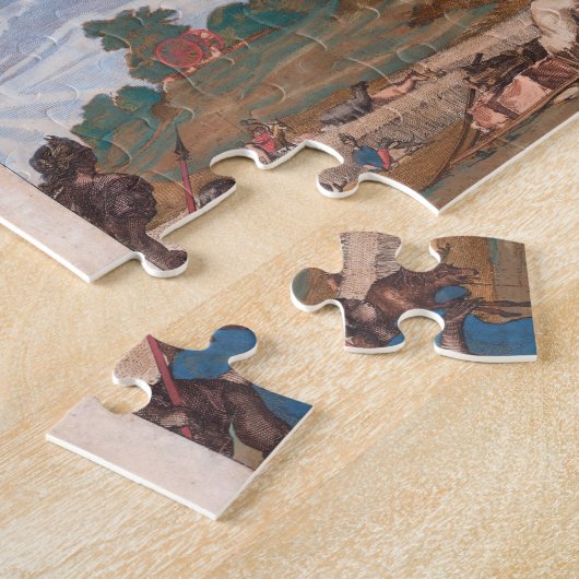 Puzzle Plan du monde par Cornelis Danckerts (Côté)