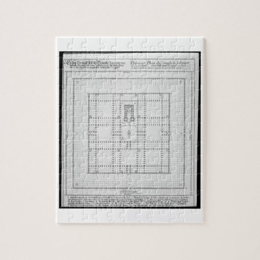 Puzzle Plan du temple de Solomon, Jérusalem, de 'en (Vertical)