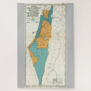 Puzzle Plan palestinien de partition avec l'économie