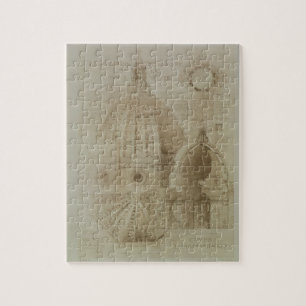 Puzzle Plan, section et altitude de cathédrale de