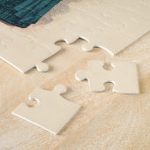 Puzzle Planche de mode antique victorienne : Robe à tourn (Côté)