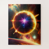 Puzzle Planétaire Galactique Sphère Explosion Fun Univers (Vertical)