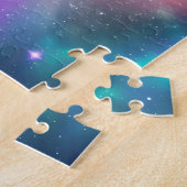 Puzzle Planète cosmique parfaite pourpre orbitant l'unive (Côté)