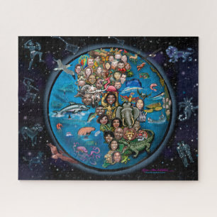 Puzzle Planète Terre et constellations