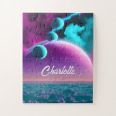 Puzzle Planètes cosmiques en Violet Mystère Magique Unive (Vertical)