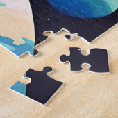 Puzzle Planètes couleur pastel dans l'espace sombre (Côté)