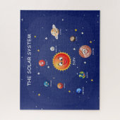 Puzzle Planètes du système solaire (Vertical)