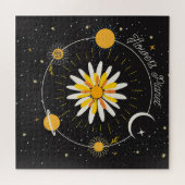 Puzzle Planètes Sun Moon : Art Floral Graphique (Horizontal)