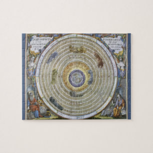 Puzzle Planisphère Ptolémaïque vintage par Andreas Cellar