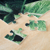 Puzzle Plant Print Vert Kunst Green Art (Côté)