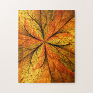 Puzzle Plante d'automne, Abstrait moderne Fractal Art Lea