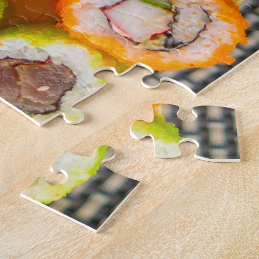 Puzzle Plaque de sushi exotique fraîche (Côté)