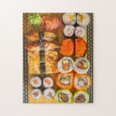 Puzzle Plaque de sushi exotique fraîche (Vertical)