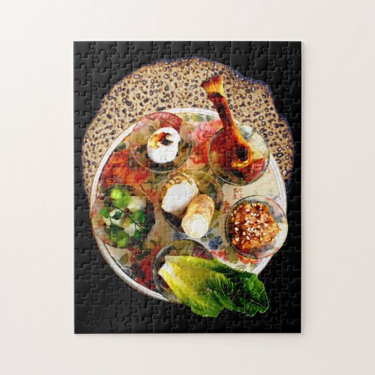 Puzzle Plaque Seder & Matzah (Vertical)
