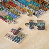 Puzzle Plaques de licence vintages (Côté)