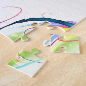 Puzzle Plaques de peinture de couleur de matin Abstraites (Côté)