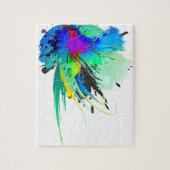 Puzzle Plaques de peinture Peacock Abstraites (Vertical)