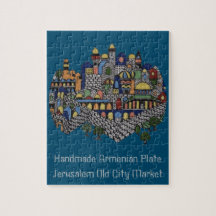 Plat en céramique arménien fait main