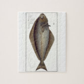 Puzzle Plate de flétan (Pleuronectes Hippoglossus) XLVII  (Vertical)