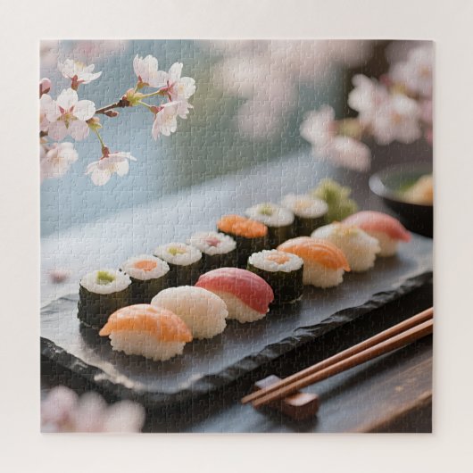 Puzzle Plate de Sushi Fleur de Cerisier (Vertical)
