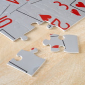 Puzzle Plateau De Motif De Cartes De Jeu Éparpillées, (Côté)