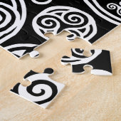 Puzzle Plateaux célestes blancs sur noir (Côté)