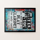 Puzzle Play Clarinet - Drôle Annonce Vintage (Horizontal)